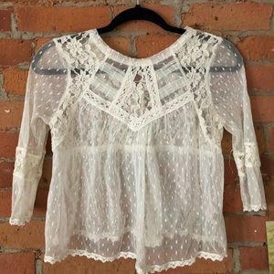 Free People lace top